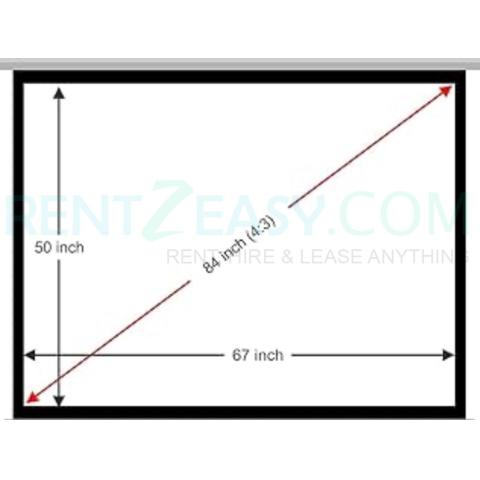 8 By 6 Tripod projector Screen rent in 